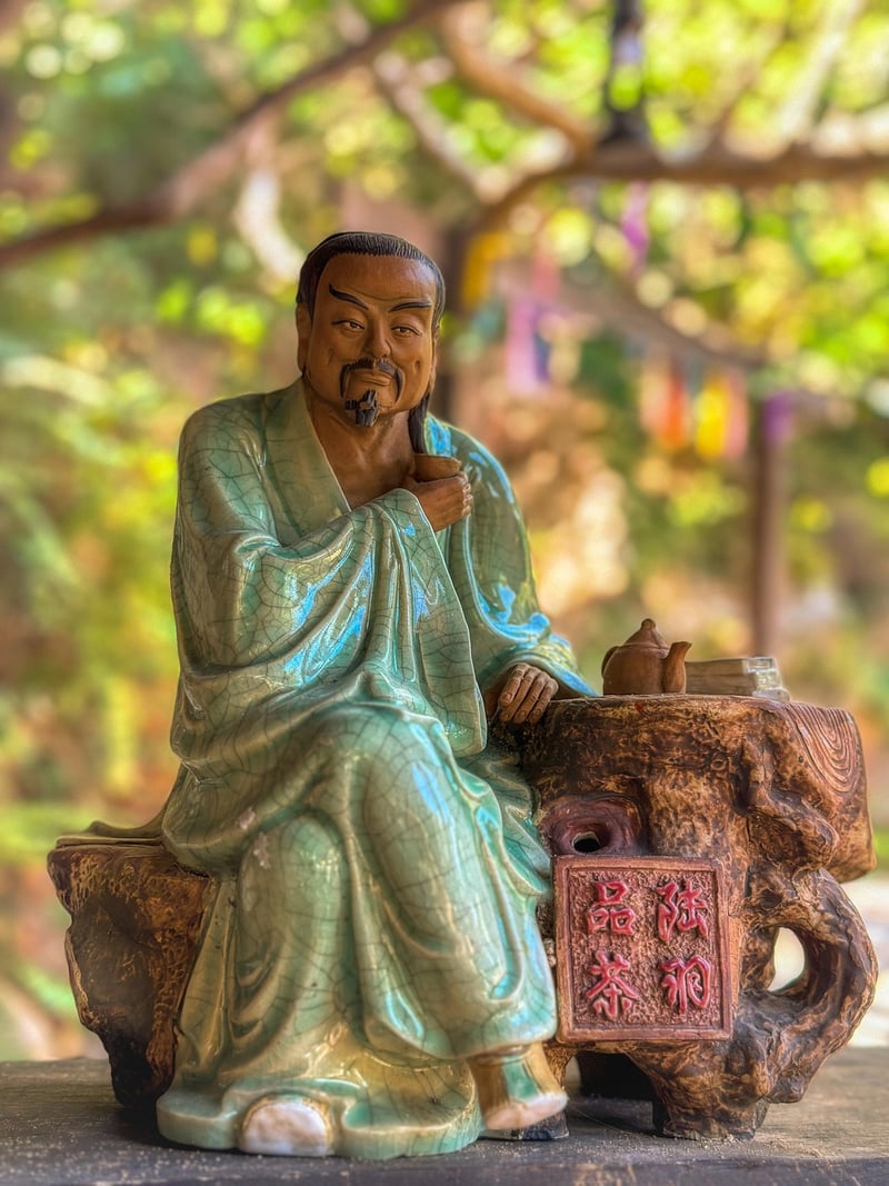 Person practicing deep breathing